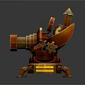 laser tower turret turntable sci-fi tower defense game tower defense sci-fi turret game turret game turret 3d model