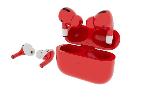 Modern headphones 3d model