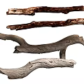 Weathered Natural Wood Branches for Decorative Home Interior Design Projects