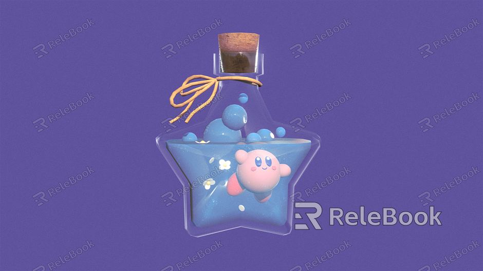 Modern Medicine Bottle Cartoon Medicine Bottle model