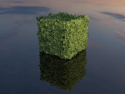 Modern Shrub Shrub Square Shrub Modeling Shrub Landscape Shrub Urban Greening Park Landscape Decoration Plant Green Plant Outdoor HDR 3d model