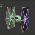 Aerospace Starfighter Design With Solar Panel Wings And Central Cockpit Structure