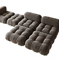 Modern Multiplayer Sofa Bread Sofa 3d model