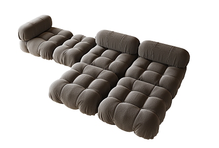 Modern Multiplayer Sofa Bread Sofa 3d model