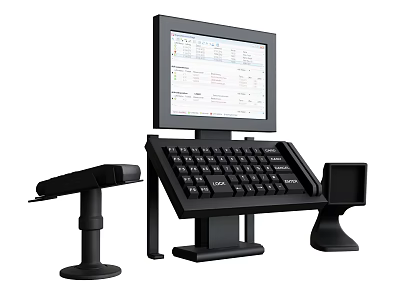 Modern cash register 3d model