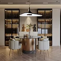 Modern Living Dining Room Interior Design with Large Windows Sofa Pillows Coffee Table and Textured Wall