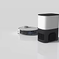 Smart Robot Vacuum With Automatic Home Cleaning Function And Charging Dock Station 3d model
