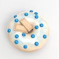 Donut Food Dessert Cake 3d model