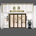 Modern Beauty Hair Salon Interior Design With Comfortable Styling Chairs Pendant Lights And Marble Flooring