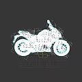 Red And Black Sports Motorcycle With Modern Design And Red Alloy Wheels