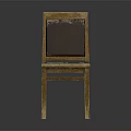 Accent Chair with Wooden Frame Leather Upholstery Modern Minimalist Design and Natural Wood Grain