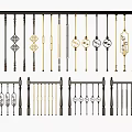 Diverse Decorative Railings With Various Styles Intricate Patterns And Metal Designs For Home Use