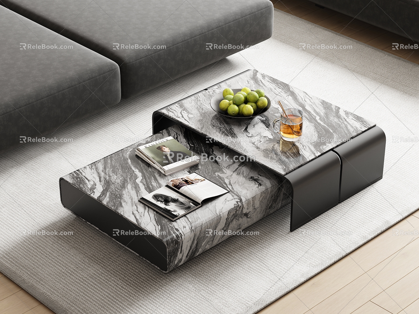 Modern Italian Coffee Table Marble Coffee Table Stone Coffee Table Metal Coffee Table Square Coffee Table Coffee Table Decoration Luxury Stone Coffee Table Italian Coffee Table 3d model