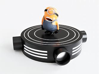 Modern Projector Digital Equipment Minions Toy Sculpture 3d model