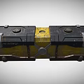 Sturdy Industrial Equipment With Yellow Black Design Circular Components Control Buttons And Metal Structure