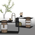 Modern combination of several sides and several sides 3d model