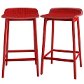 Modern Minimalist Bar Stools With Backrest And Black Solid Wood Legs For Home Kitchen Use