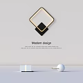 Modern Stylish Table Lamp With Diamond Shaped Frame Black And Gold Accents Minimalist Design