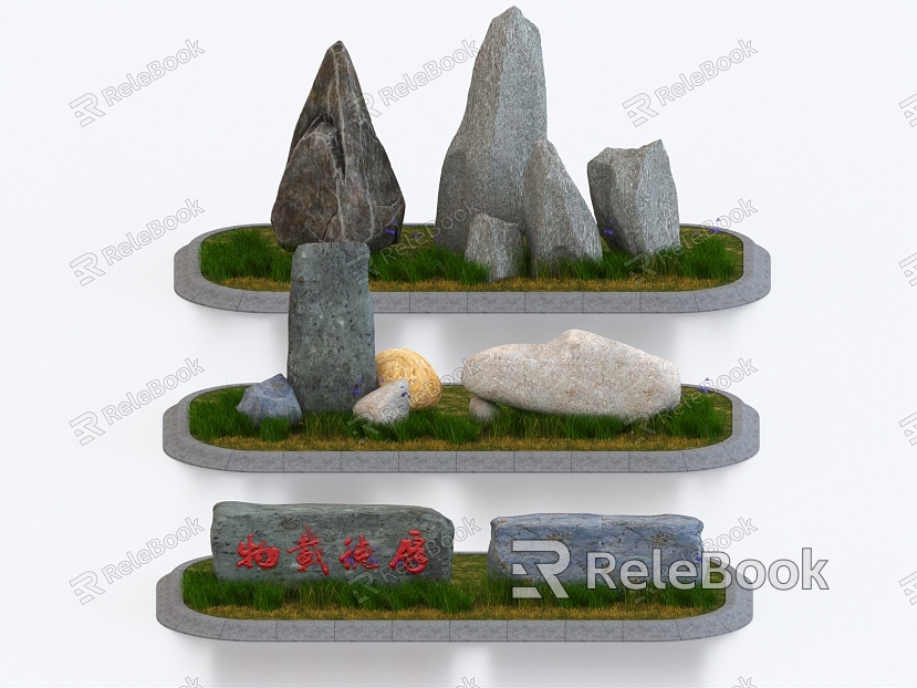 Landscape Stone Fake Stone Inscription Stone Engraving Stone Entrance Landscape Stone Landscape Stone model