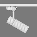 Cylindrical Track Mounted White Black Downlights And Spotlights With Modern Design