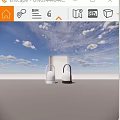 Modern table lamp 3d model