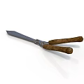 Sharp Durable Hunting Knife With Wooden Handle And Stainless Steel Blade