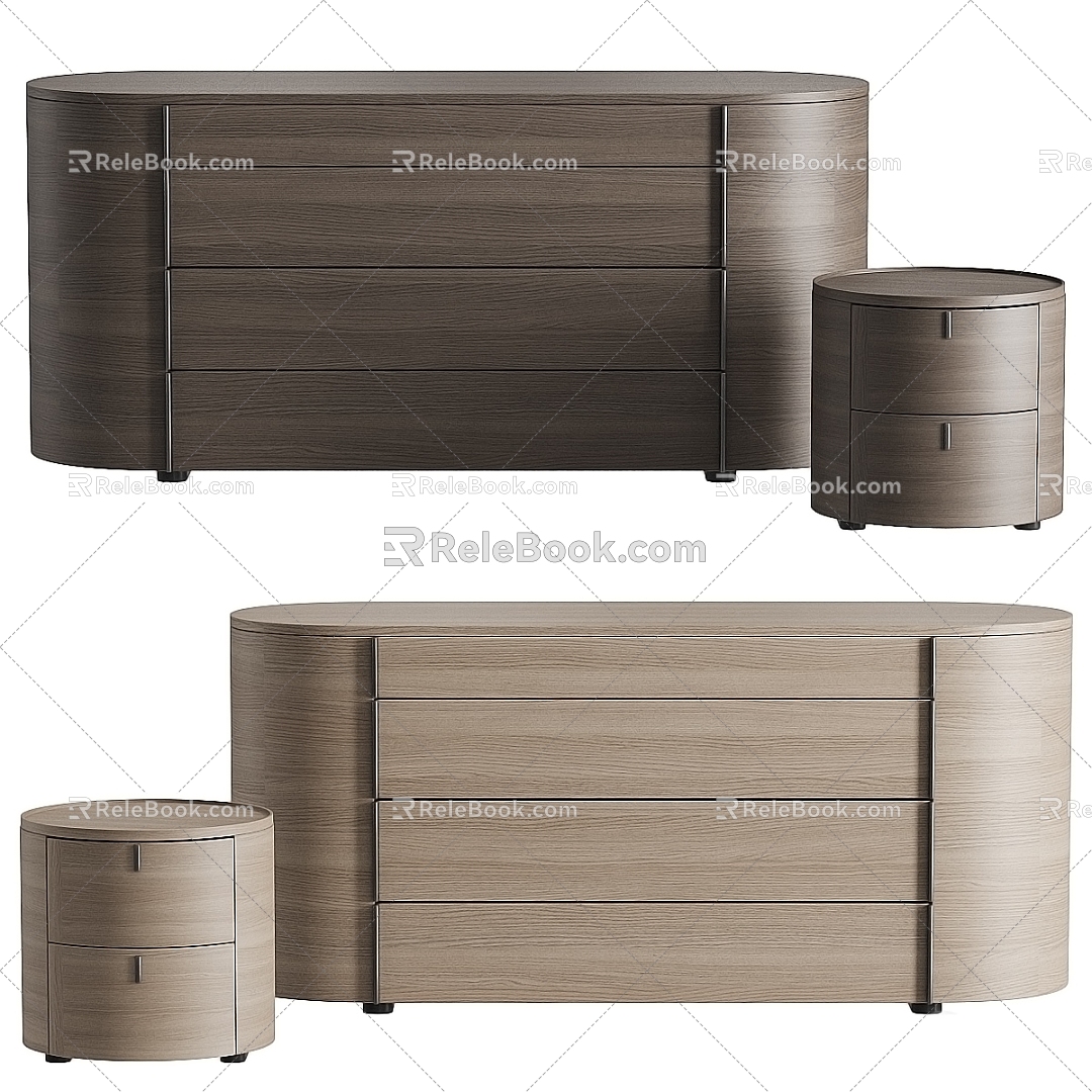 Poliform Side Cabinet Entrance Cabinet Side Cabinet Cabinet Combination Bedside Cabinet 3d model