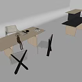 Modern Minimalist Desk Design With Light Wood Surface Chair And Table Lamp