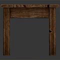 Rustic Wooden Table With Plank Top And Sturdy Legs For Home Decor