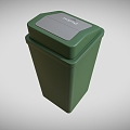 Trash Can Large Trash Can Outdoor Trash Can Community Trash Can Park Trash Can Low Face Number Low Model Simple Model Game Video Level Super Realistic 3d model