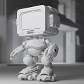 Robot Cyberpunk Intelligent Robot Science and Technology Sense Robot Science Fiction Robot Assistant Machine Doll Robot Decoration 3d model