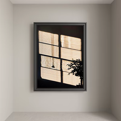 Modern abstract texture decorative painting 3d model