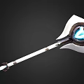 Scepter Cane Axe Energy Stick Tomahawk Weapon Axe 3d model