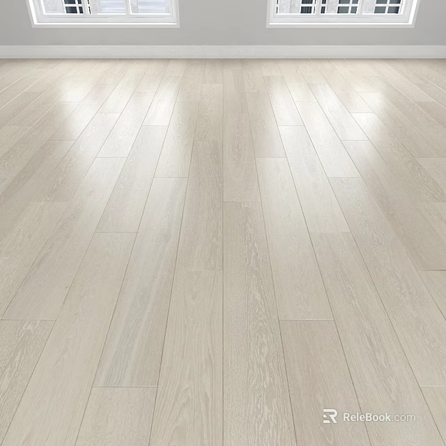 Light Colored Wooden Floor Interior With Natural Texture And Smooth Surface 3d model 