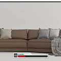 Modern Multiplayer Sofa Baxter Multiplayer Sofa Corner Sofa Seven Corner Sofa 3d model