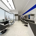 Modern Minimalist Hair Salon Interior Design With Stylish Chairs Large Mirrors And Clean Reception Space