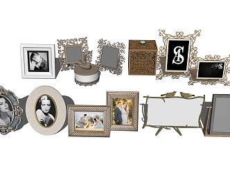 Jane European Photo Frame 3d model