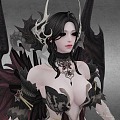 Witch Mage Mage Mage Mogan Angel Devil Angel Fallen Angel Vampire 3d model