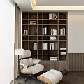 Modern Bookcase Bookshelf 3d model