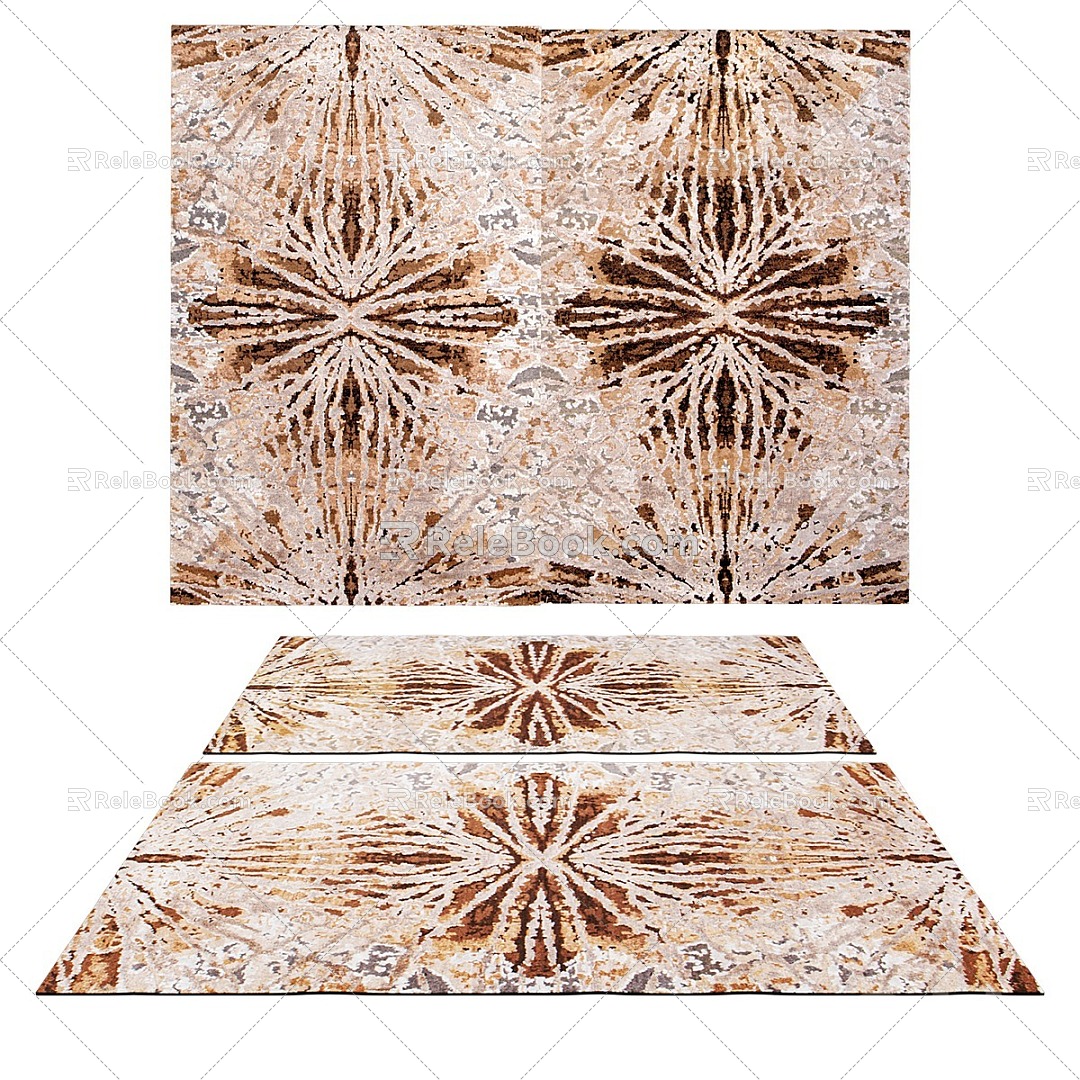 New Chinese Style Simple Carpet 3d model