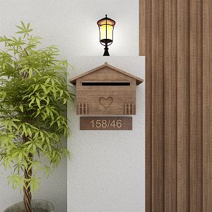 Modern letter box 3d model