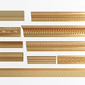 Simple European Corner Plaster Line Decorative Line Foot Line 3d model