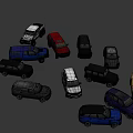 Collection of Various Colored Cars Including SUVs Sedans and Different Models