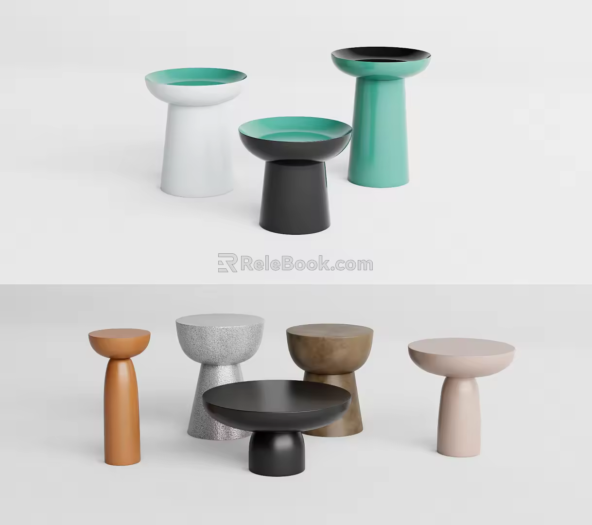 Modern round several round side several corner several lamp several 3d model