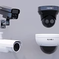 Projection Monitoring HUAWEI Surveillance Cameras Bullet And Dome Types In Black White