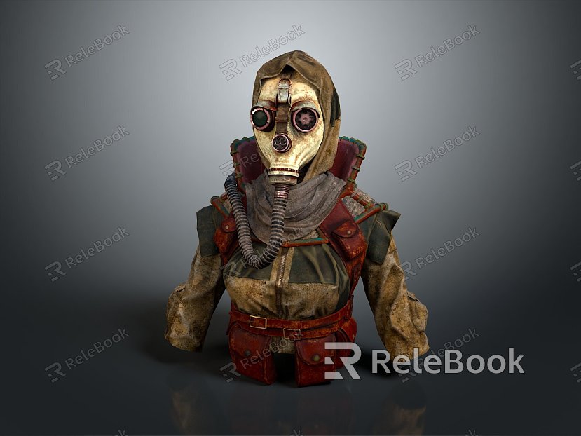 Gas Mask Science Fiction Gas Mask Gas Mask Respirator Breathing Mask Biochemical Mask Science Fiction Mask model