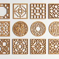 New Chinese-style openwork grilles window grilles window grilles doors and windows 3d model