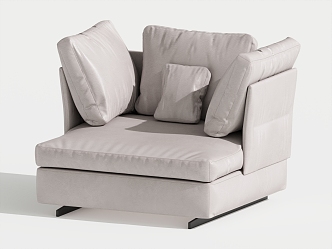 Modern Single Sofa Single Chair Leisure Chair 3d model