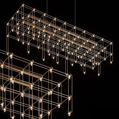 Light Luxury Chandelier 3d model