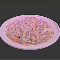 Delicious Colorful Stir-Fried Noodles With Carrot Sesame Seeds And Green Onions